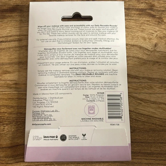 Bundle Eclat Skin London Micellar Water / Daily Reusa Rounds
2 Packs - Picture 9 of 9